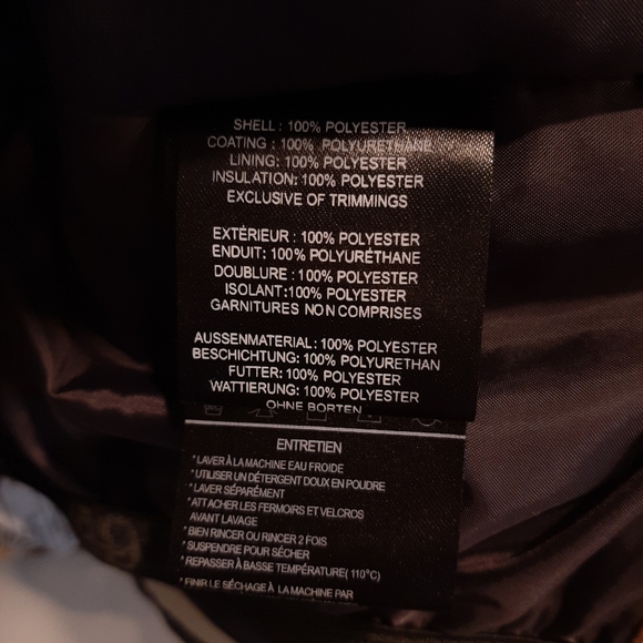 ❌SOLD❌ Camo Floral Hooded Ski Jacket Girls Youth Insulated Snowboarding Coat - Picture 15 of 15